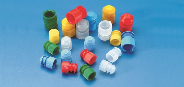 Zátky ke zkumavkám o průměru 11 - 13 mm, PE